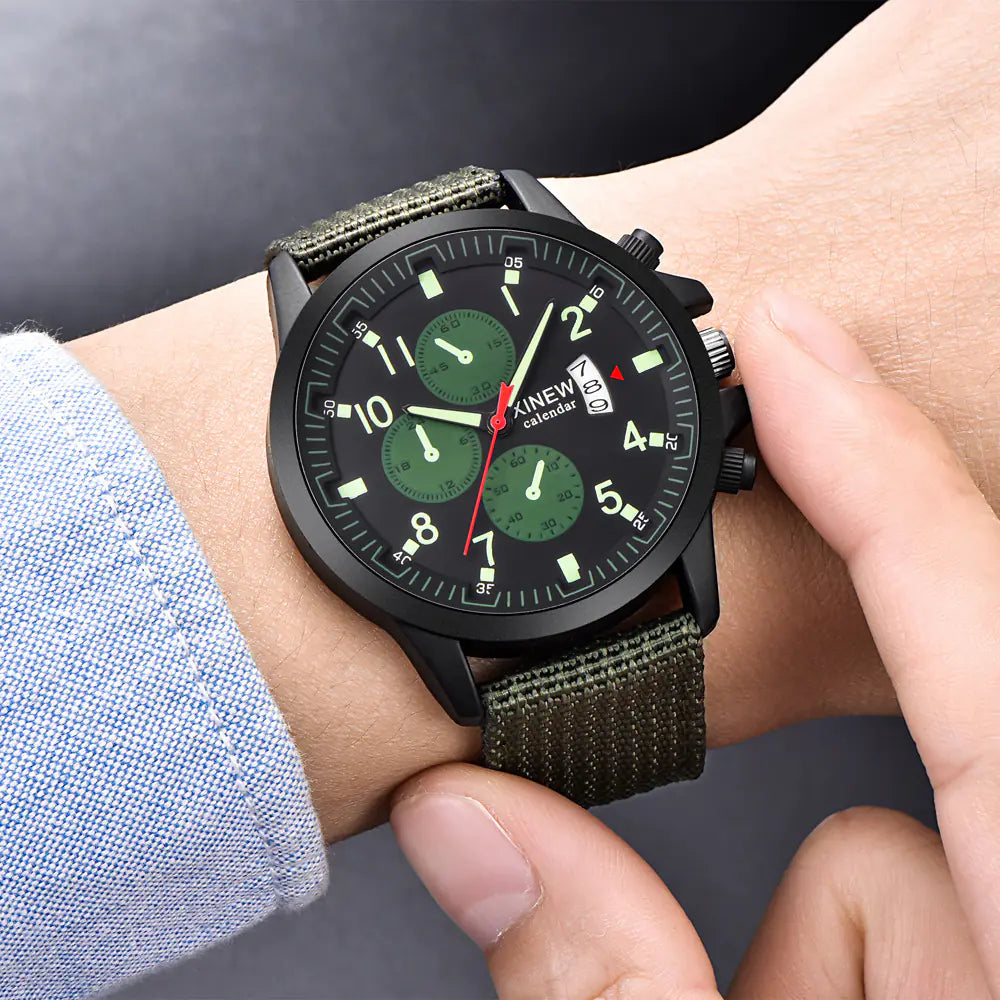 Men's Tactical Nylon Sports Watch
