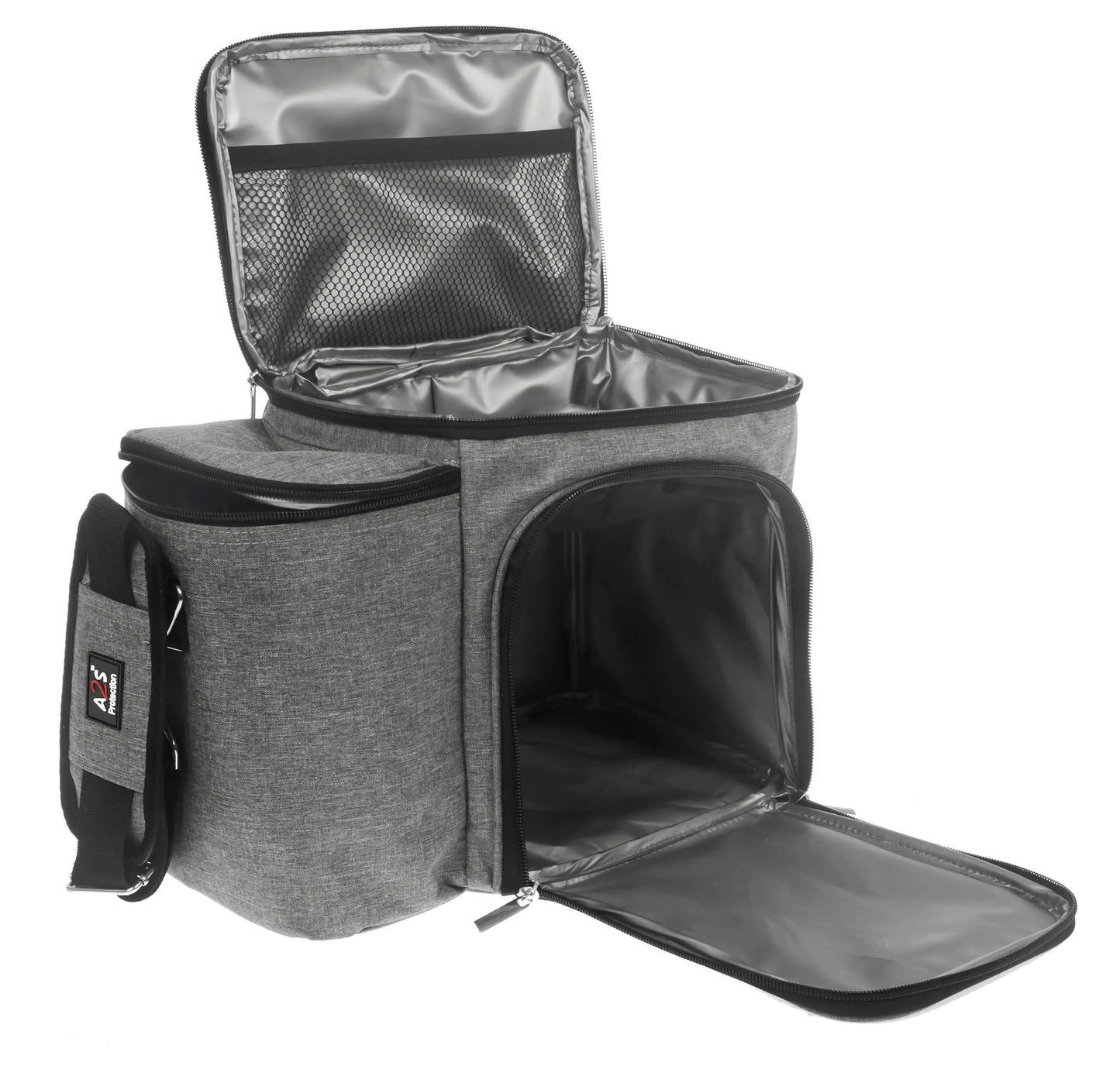 Gray Insulated Multi-Meal Lunch Box