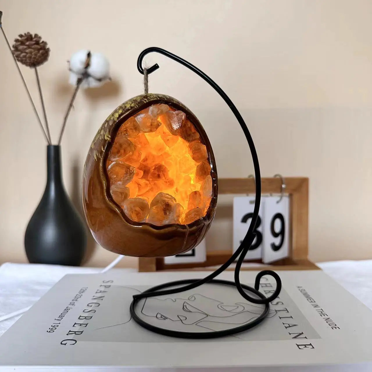 Amethyst Grotto LED Night Lamp