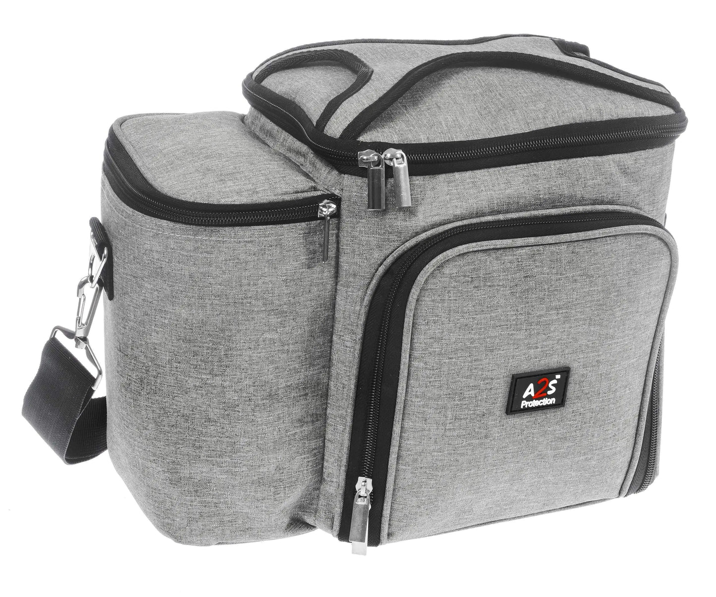 Gray Insulated Multi-Meal Lunch Box