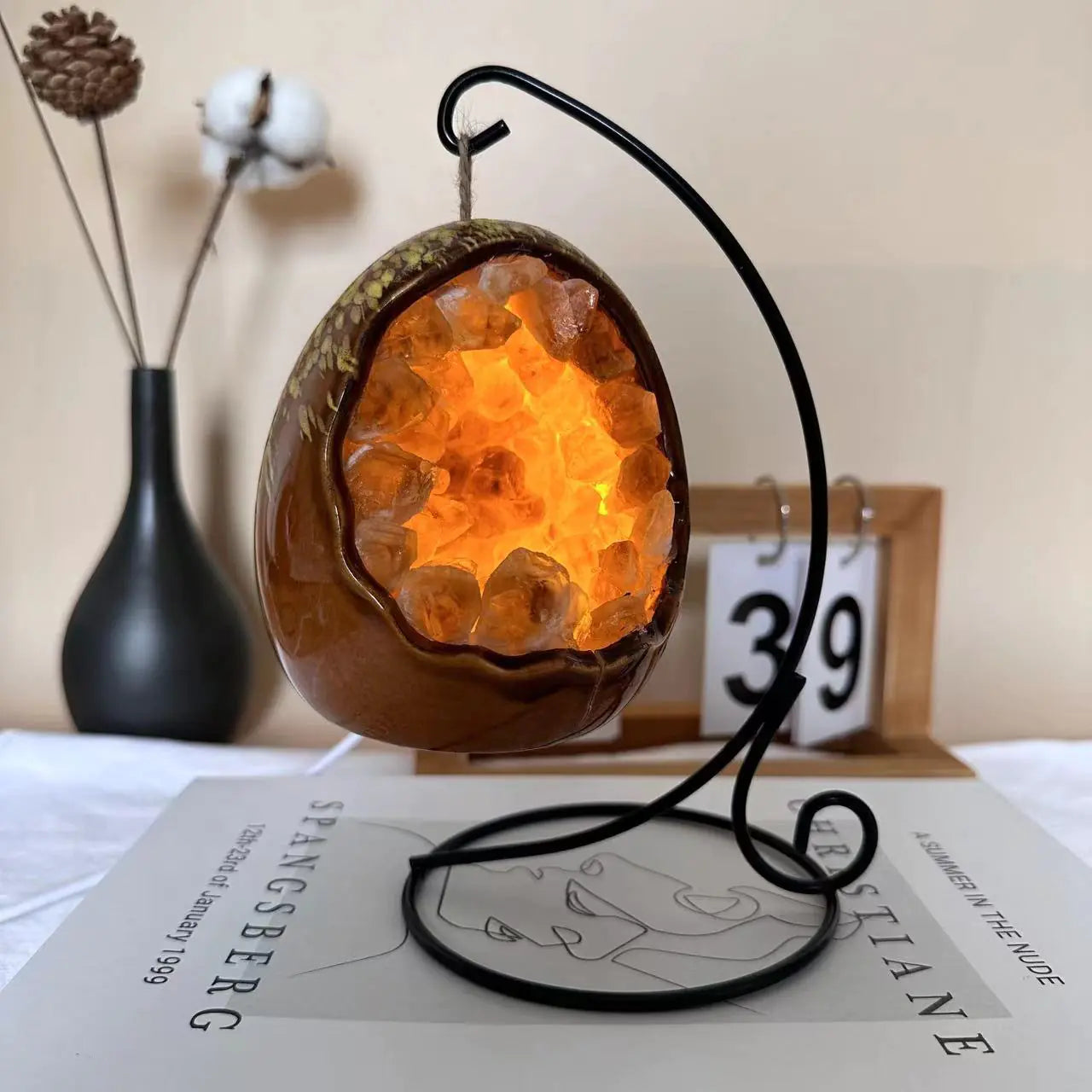 Amethyst Grotto LED Night Lamp