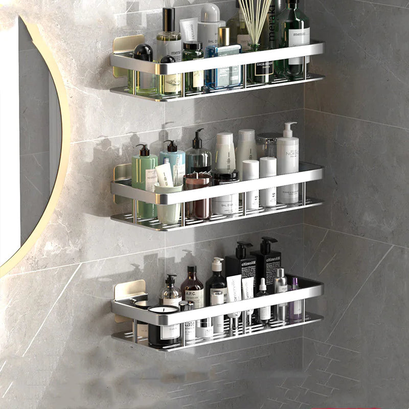 Sleek Aluminum Bathroom Shelf