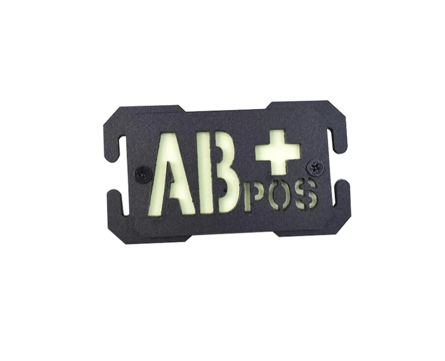 Glow Dark A+ Blood Type Tactical Patch with Molle Mount