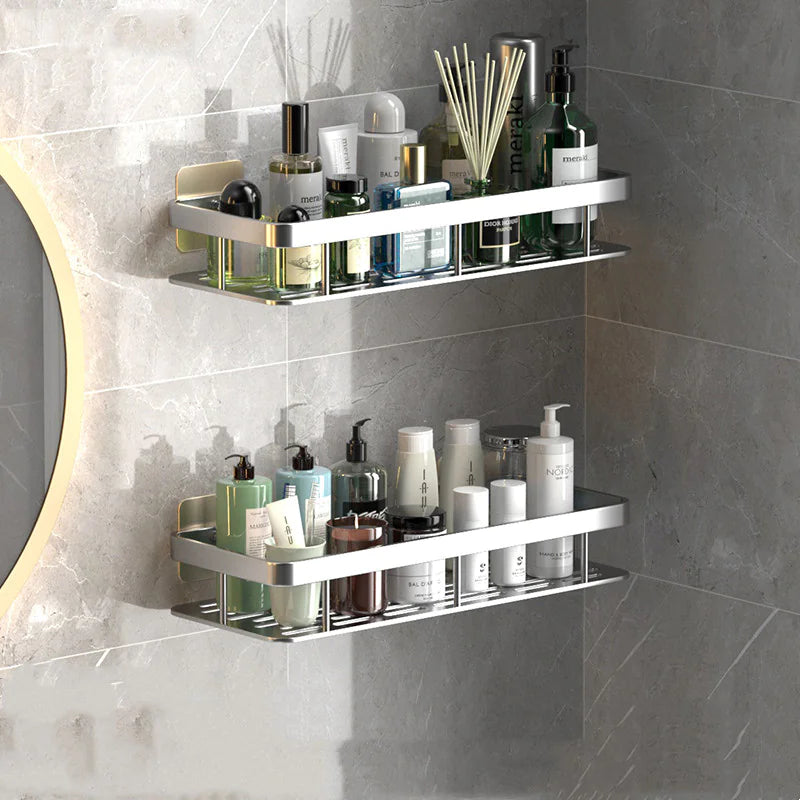 Sleek Aluminum Bathroom Shelf