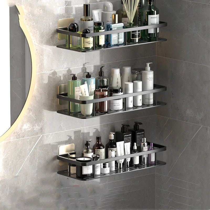 Sleek Aluminum Bathroom Shelf