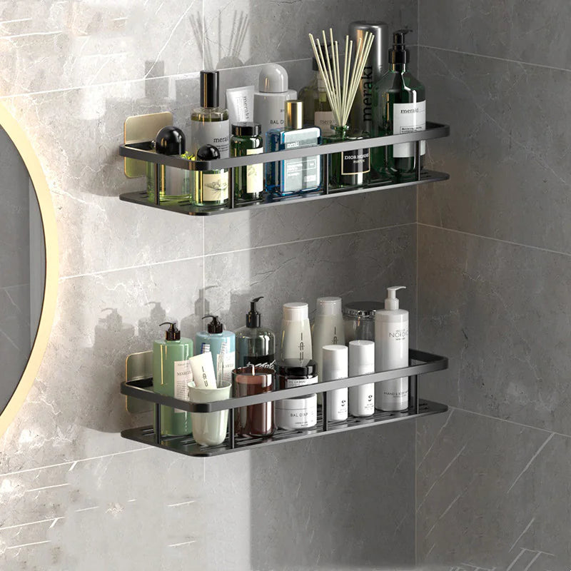 Sleek Aluminum Bathroom Shelf