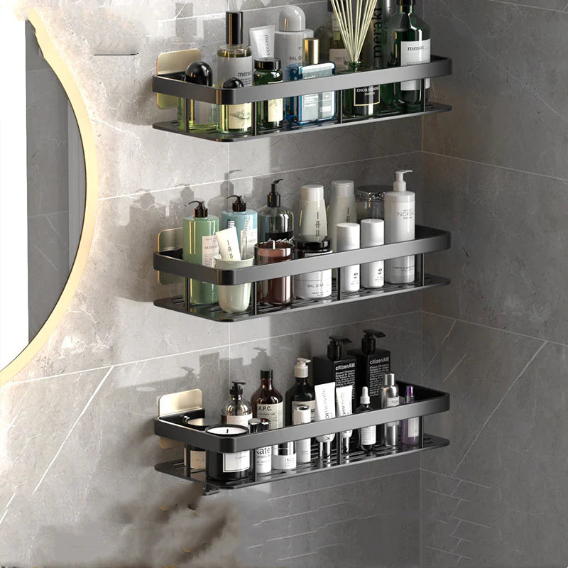 Sleek Aluminum Bathroom Shelf