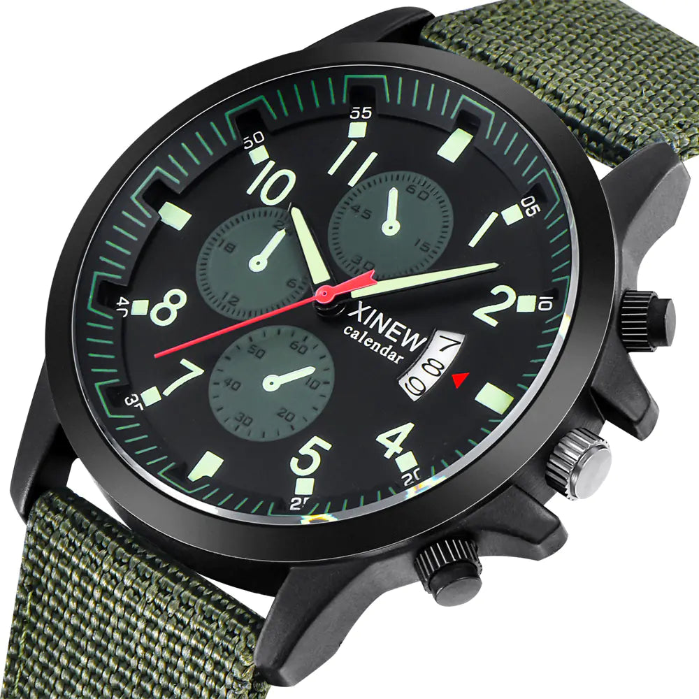 Men's Tactical Nylon Sports Watch