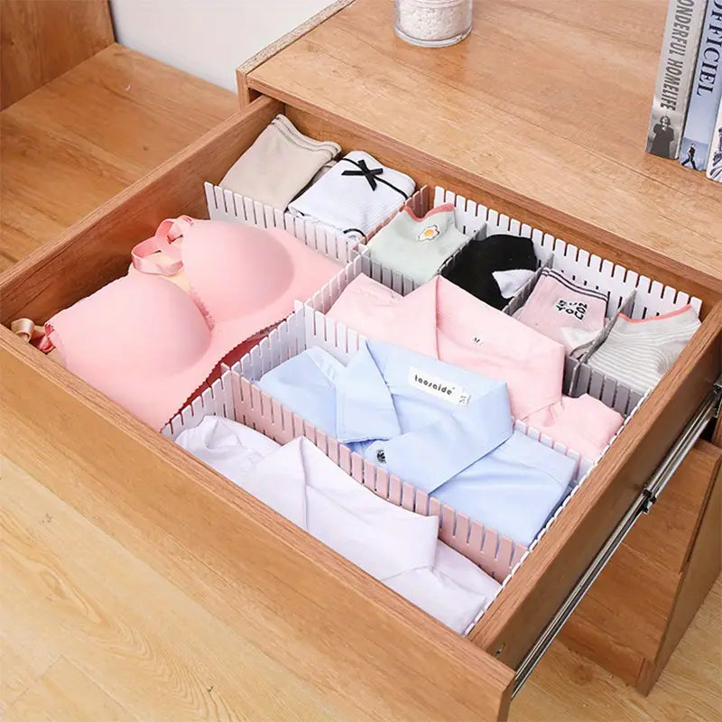 Adjustable Drawer Dividers for Instant Organization (4-Pack)