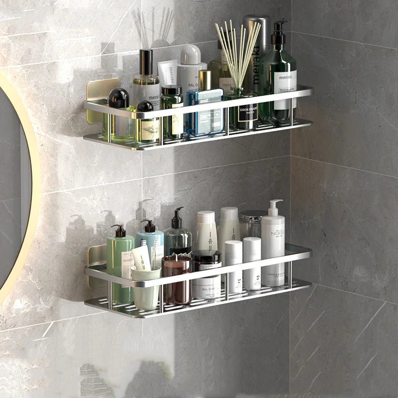 Sleek Aluminum Bathroom Shelf