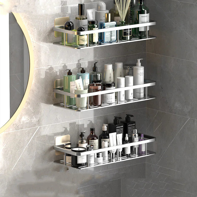 Sleek Aluminum Bathroom Shelf
