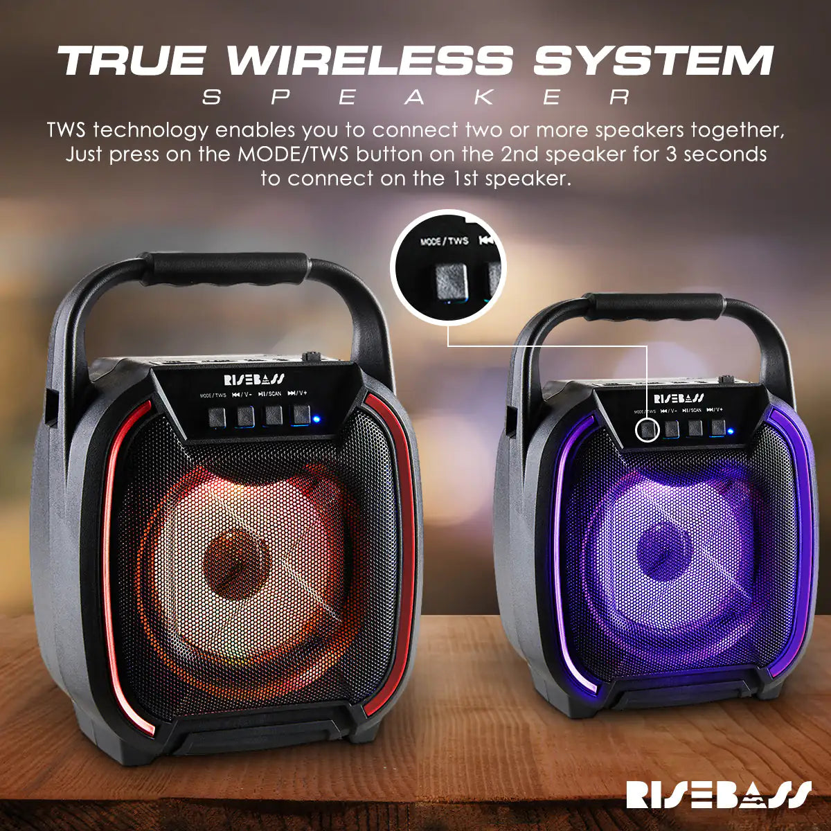 8" 600W TWS Portable Speaker