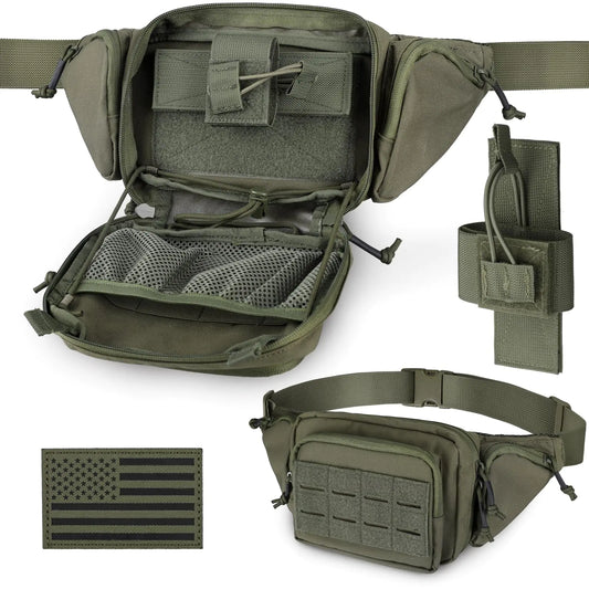 Tactical CCW Fanny Pack with Universal Holster