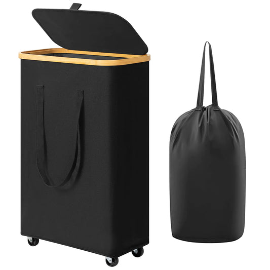 Chirslley 60L Slim Rolling Laundry Organizer