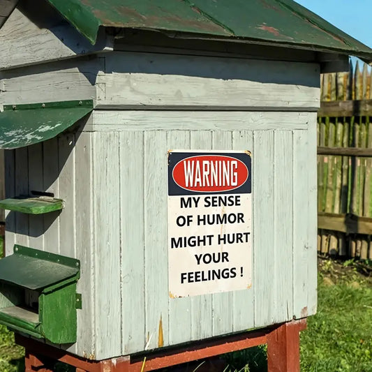 Witty Metal Wall Sign for Garages