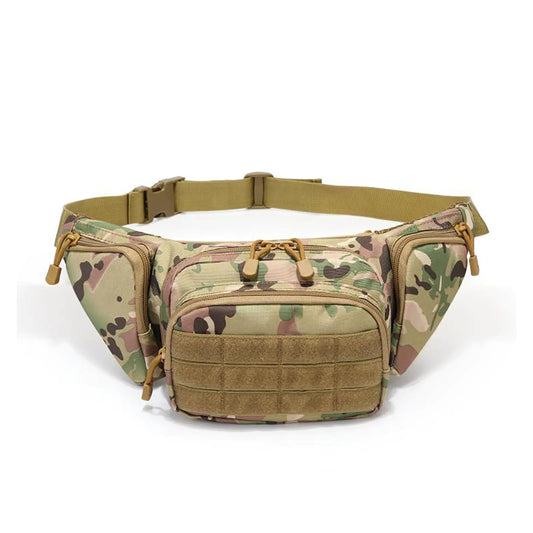 ONE WVW PIN Concealed Carry Fanny Pack of Handgun Tactical Fanny Pack for Men Military EDC Pistol Waist Bag for Daily Life Cycling Camping Hiking Hunting Fishing(CP Camouflage)