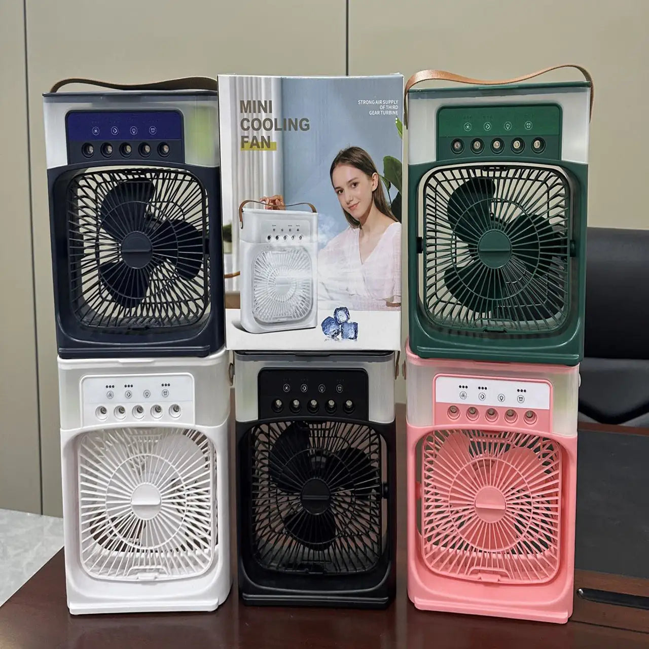 3-in-1 Portable Mini Air Cooler – Quick Cooling for Room, Office, Car