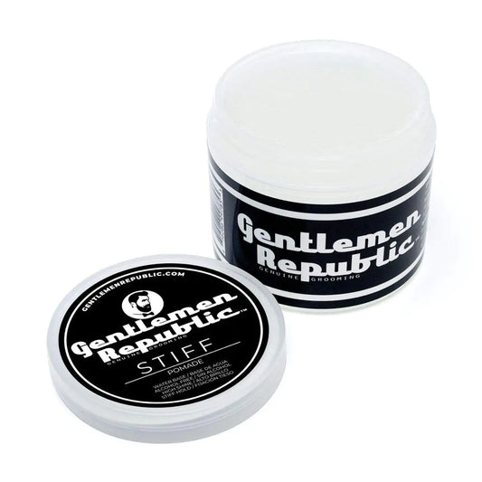 Gentlemen Republic High Shine Pomade - Strong Hold Water-Based Hair Styling for Men 4oz