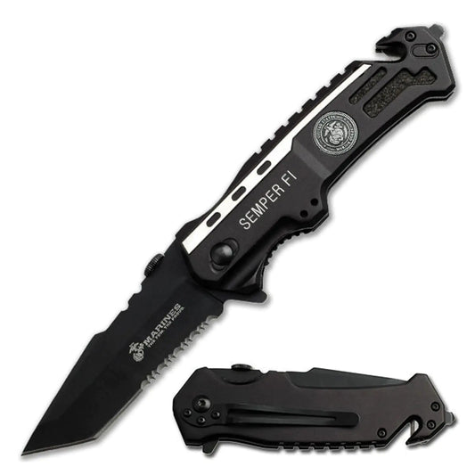 MTECH USA Marines Rescue Folding Knife 4.75"