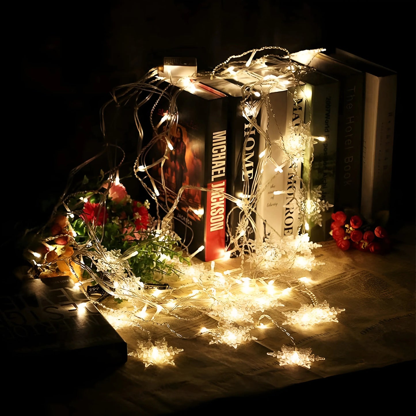 Enchanted Snowflake String Lights