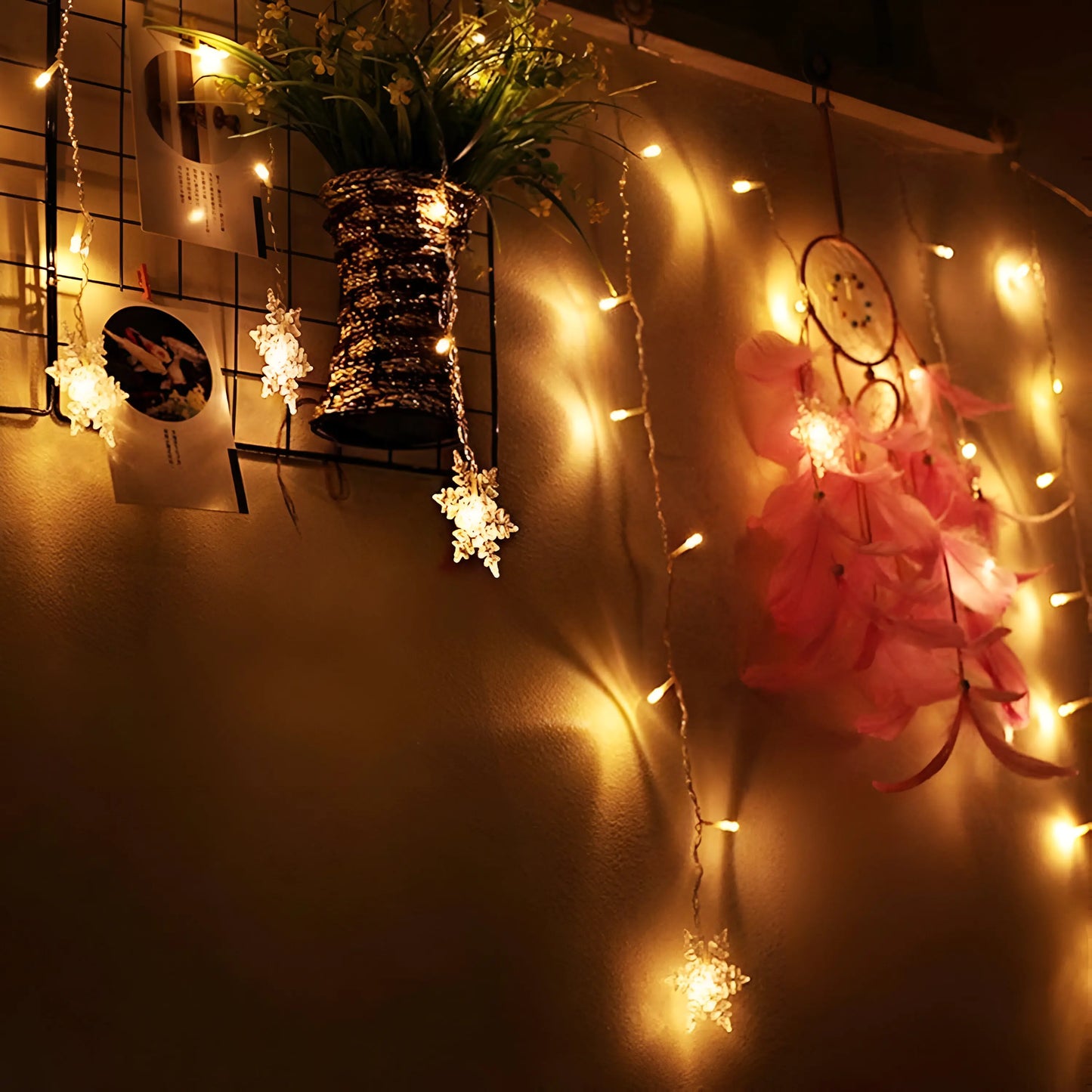 Enchanted Snowflake String Lights