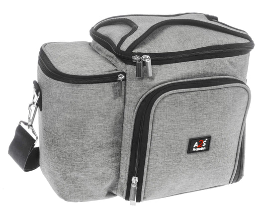 Gray Insulated Multi-Meal Lunch Box