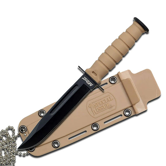 USA Tactical 6" Neck Knife with Black Drop Point Blade