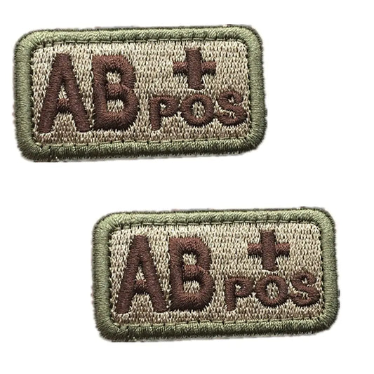 AB+ Tactical Morale Badge 2-Pack, Embroidered, Military-Grade