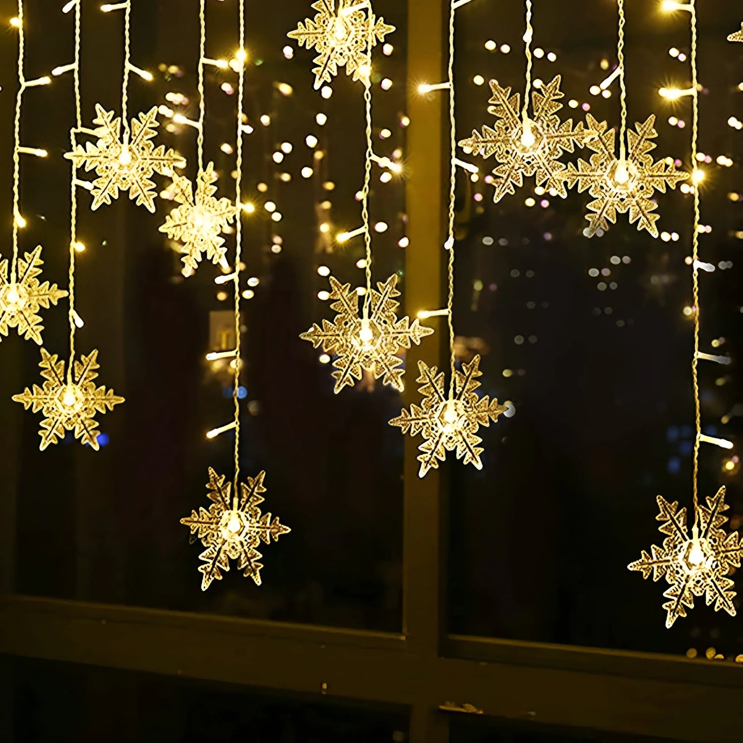 Enchanted Snowflake String Lights