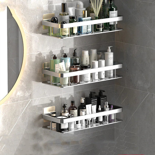 Sleek Aluminum Bathroom Shelf