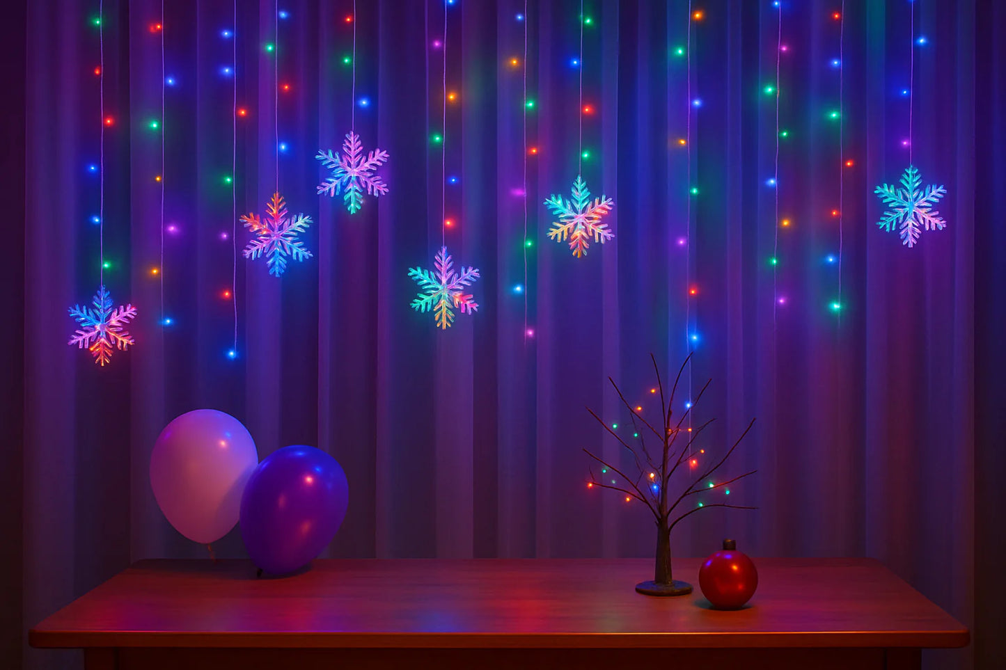 Enchanted Snowflake String Lights