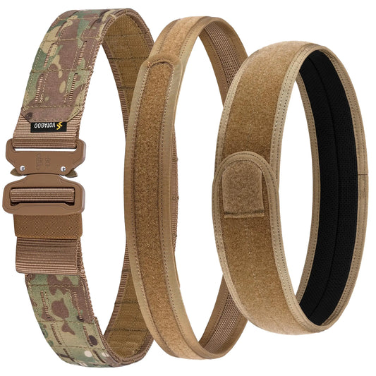 VOTAGOO Tactical Belt-Battle Belt with Quick Release Buckle MOLLE Belt Law Enforcement Military Heavy Duty Gun Holster Belt