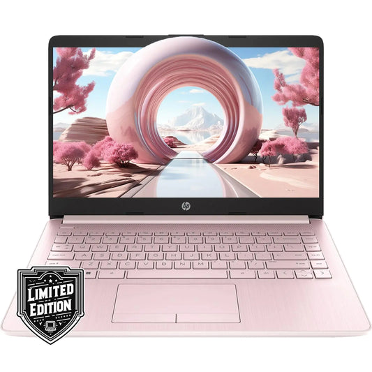 HP 14" HD Pink Laptop | 16GB RAM | 576GB Storage | Windows 11 + Microsoft 365