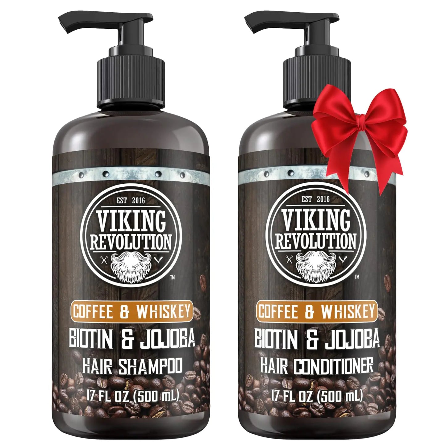 Viking Revolution Whiskey & Coffee Hair Care Set