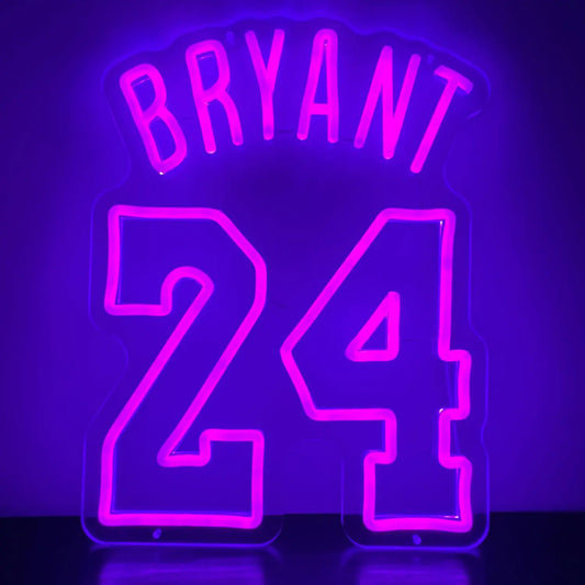 Kobe Bryant Basketball LED Neon
