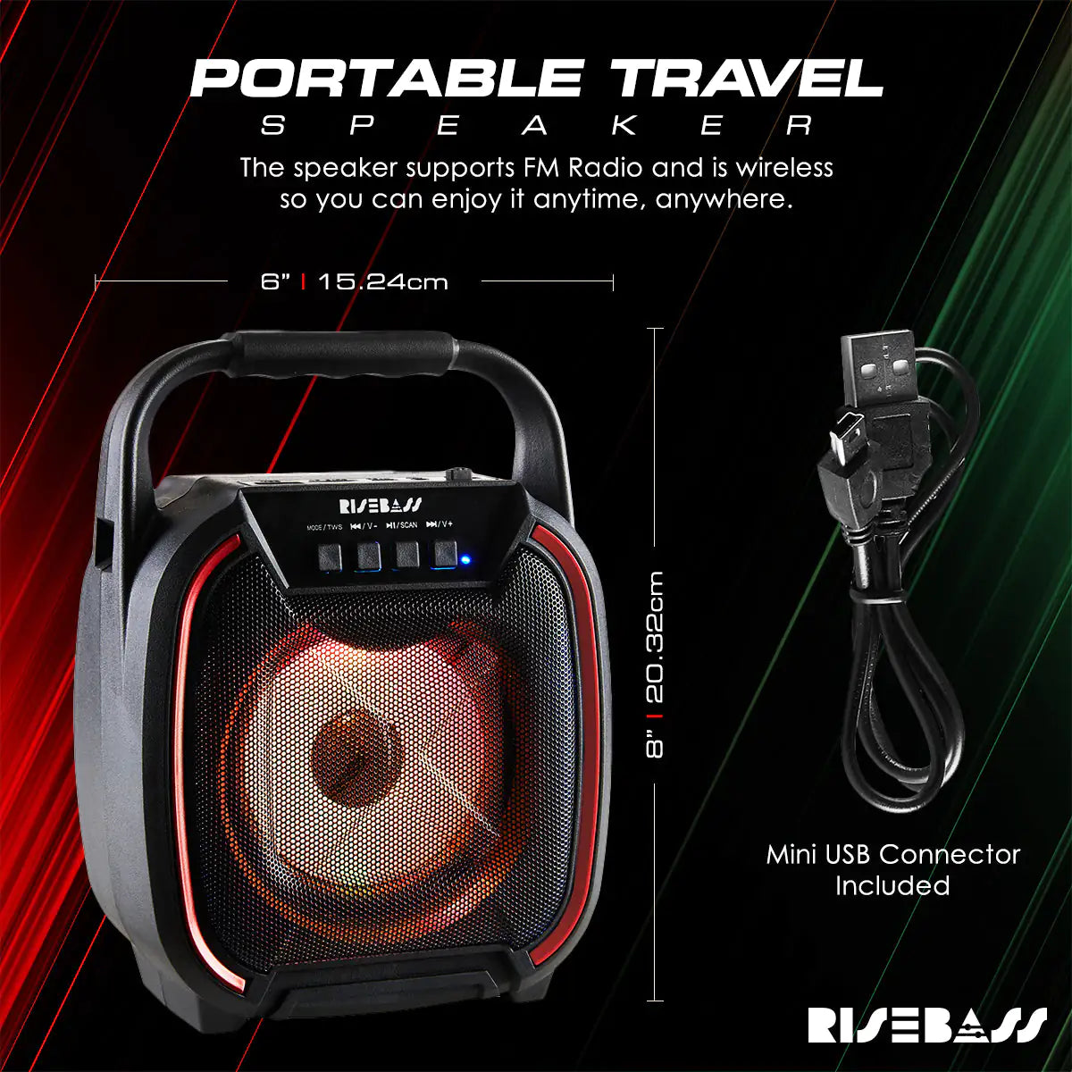 8" 600W TWS Portable Speaker